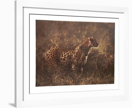 Leopard in the Grass-Nancy Glazier-Framed Limited Edition