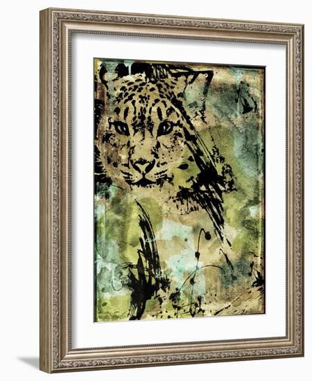 Leopard Ink-Color Bakery-Framed Giclee Print