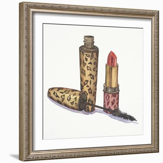 Leopard Makeup-Jin Jing-Framed Art Print