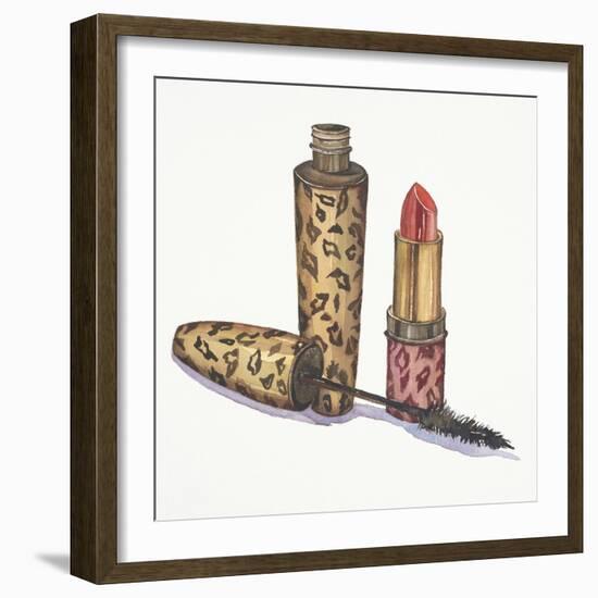 Leopard Makeup-Jin Jing-Framed Art Print