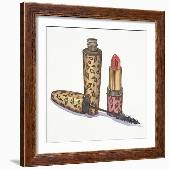 Leopard Makeup-Jin Jing-Framed Art Print