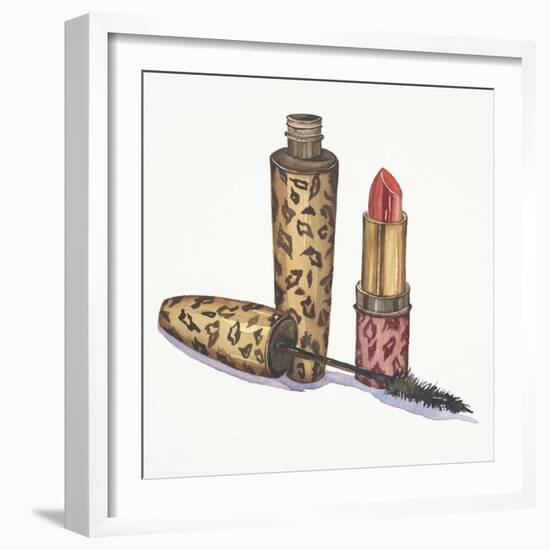 Leopard Makeup-Jin Jing-Framed Art Print