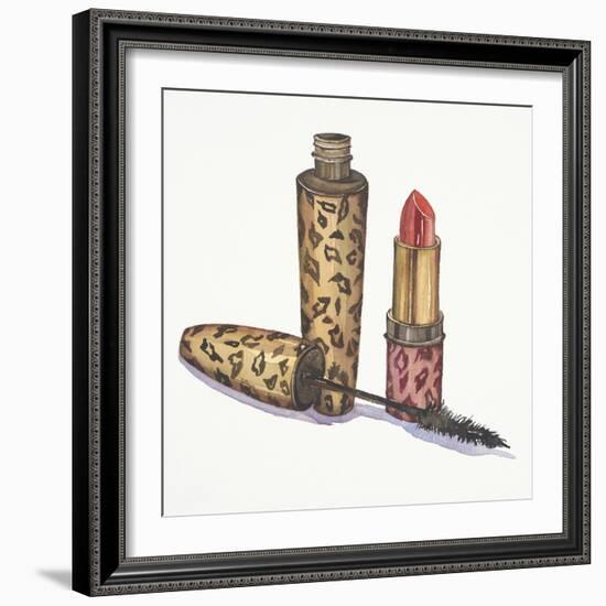 Leopard Makeup-Jin Jing-Framed Art Print