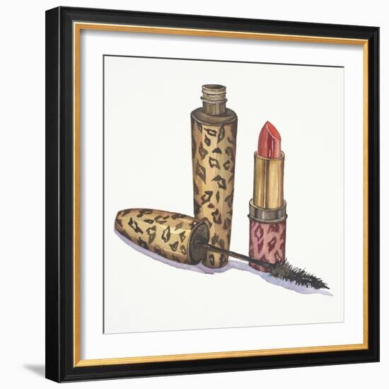 Leopard Makeup-Jin Jing-Framed Art Print