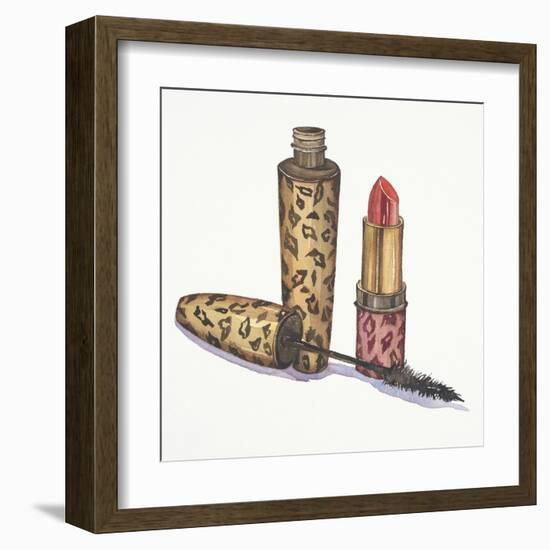 Leopard Makeup-Jin Jing-Framed Art Print