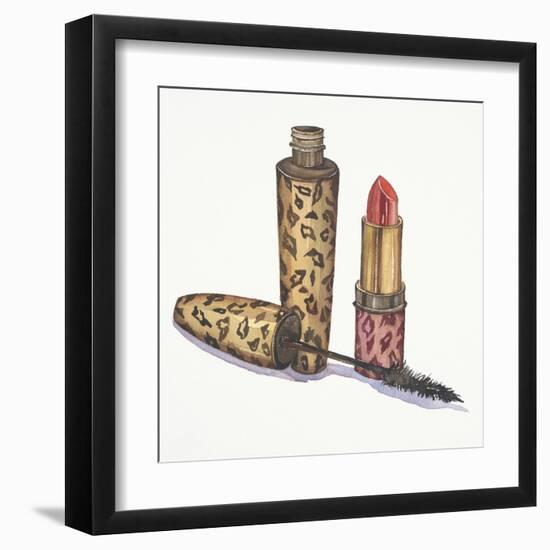 Leopard Makeup-Jin Jing-Framed Art Print