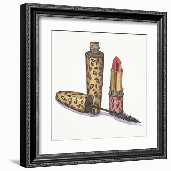 Leopard Makeup-Jin Jing-Framed Art Print