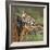 Leopard (Panthera Pardus) Sitting on a Tree, Ndutu, Ngorongoro Conservation Area, Tanzania-null-Framed Photographic Print