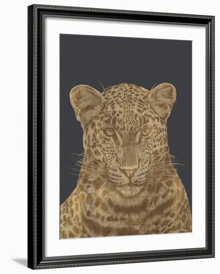 Leopard Portrait - Luxe-Lucy Francis-Framed Art Print