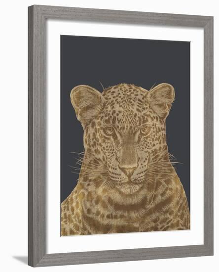 Leopard Portrait - Luxe-Lucy Francis-Framed Art Print