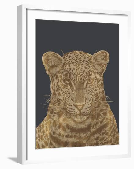 Leopard Portrait - Luxe-Lucy Francis-Framed Art Print