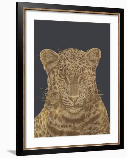 Leopard Portrait - Luxe-Lucy Francis-Framed Art Print