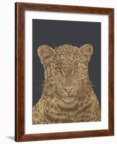 Leopard Portrait - Luxe-Lucy Francis-Framed Art Print