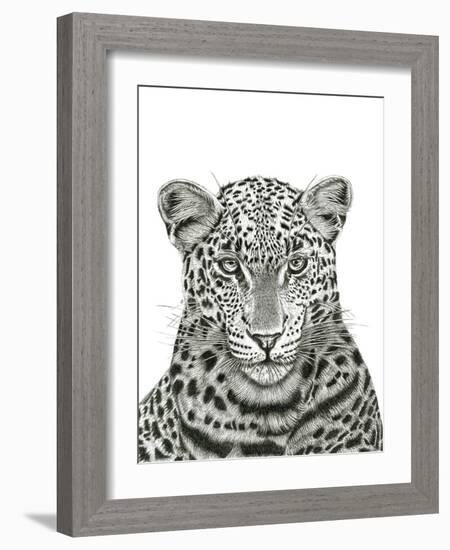 Leopard Portrait-Lucy Francis-Framed Giclee Print