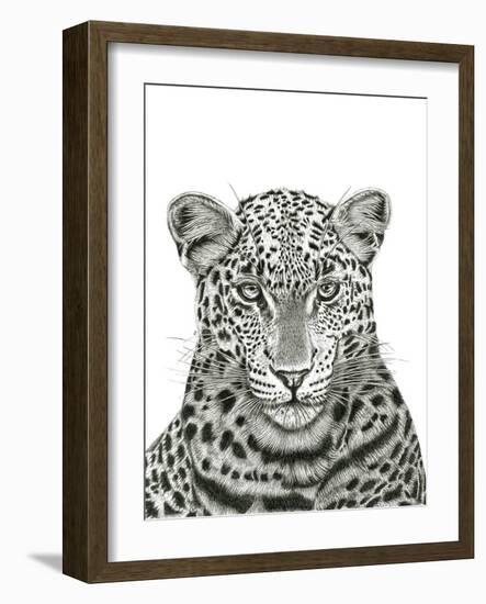 Leopard Portrait-Lucy Francis-Framed Giclee Print