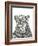 Leopard Portrait-Lucy Francis-Framed Giclee Print