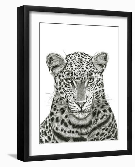 Leopard Portrait-Lucy Francis-Framed Giclee Print