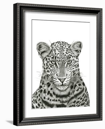 Leopard Portrait-Lucy Francis-Framed Giclee Print