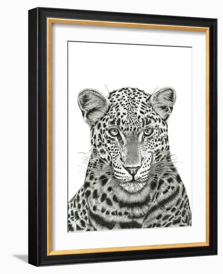 Leopard Portrait-Lucy Francis-Framed Giclee Print