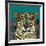 Leopard Queen Teal-Sharon Turner-Framed Art Print