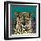 Leopard Queen Teal-Sharon Turner-Framed Art Print