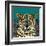 Leopard Queen Teal-Sharon Turner-Framed Art Print