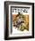 "Leopard," Saturday Evening Post Cover, August 29, 1931-Jack Murray-Framed Giclee Print