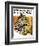 "Leopard," Saturday Evening Post Cover, August 29, 1931-Jack Murray-Framed Giclee Print