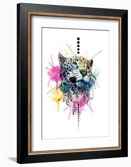 Leopard-Karin Roberts-Framed Art Print