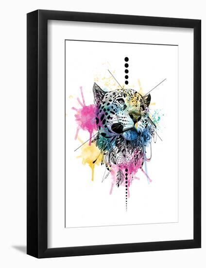 Leopard-Karin Roberts-Framed Art Print