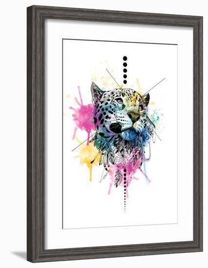 Leopard-Karin Roberts-Framed Art Print