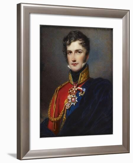 Leopold I, King of the Belgians (1790-186)-William John Newton-Framed Giclee Print