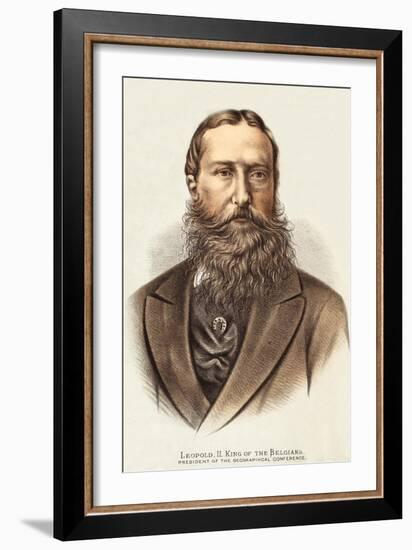 Leopold Ii, King of the Belgians-English-Framed Giclee Print