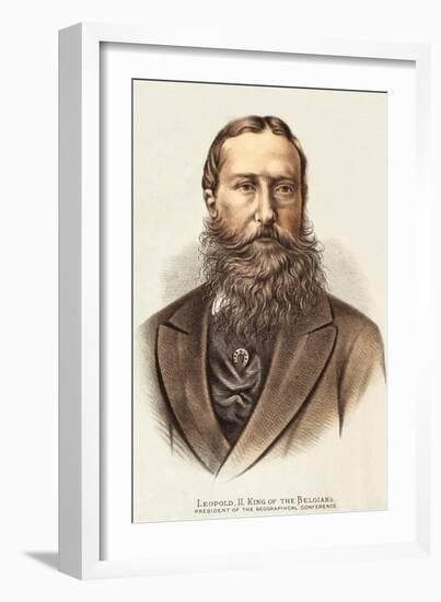 Leopold Ii, King of the Belgians-English-Framed Giclee Print