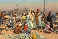 Market in Lower Egypt-Leopold Karl Muller-Laminated Giclee Print