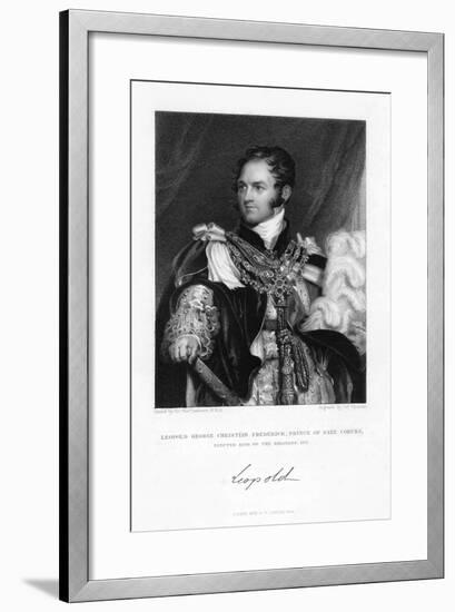 Leopold of Saxe-Coburg and Gotha, 1831-J Thomson-Framed Giclee Print