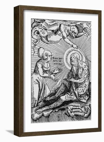 Leper with Leprosy-Hans Wechbelin-Framed Art Print