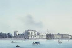 A View of St. Petersburg; Decemberist Square with an Equestrian Statue of Peter the Great-Leperate-Framed Giclee Print