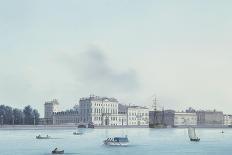 A View of St. Petersburg; Decemberist Square with an Equestrian Statue of Peter the Great-Leperate-Framed Giclee Print