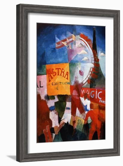 Lequipe De Cardiff, (The Cardiff Team), 1913-Robert Delaunay-Framed Giclee Print