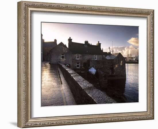 Lerwick Seafront, with Wharves and Slipways, Lerwick, Mainland, Shetland Islands, Scotland, UK-Patrick Dieudonne-Framed Photographic Print