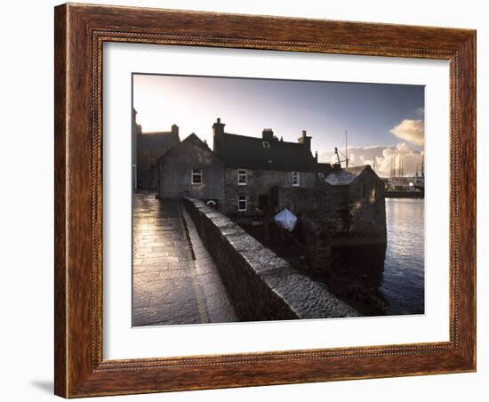 Lerwick Seafront, with Wharves and Slipways, Lerwick, Mainland, Shetland Islands, Scotland, UK-Patrick Dieudonne-Framed Photographic Print