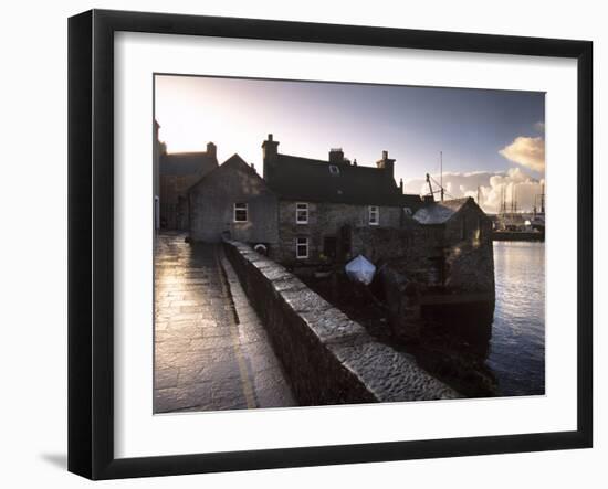 Lerwick Seafront, with Wharves and Slipways, Lerwick, Mainland, Shetland Islands, Scotland, UK-Patrick Dieudonne-Framed Photographic Print