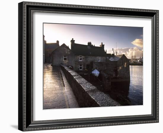 Lerwick Seafront, with Wharves and Slipways, Lerwick, Mainland, Shetland Islands, Scotland, UK-Patrick Dieudonne-Framed Photographic Print