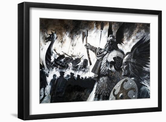 Lerwick Up Helly, a Viking Festival-Andrew Howat-Framed Giclee Print