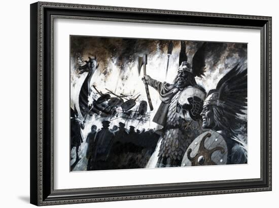 Lerwick Up Helly, a Viking Festival-Andrew Howat-Framed Giclee Print