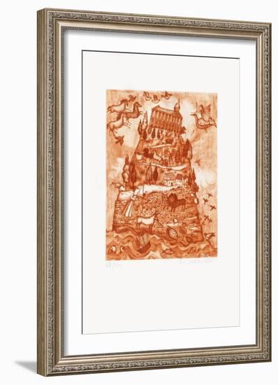 Les 7 Merveilles Du Monde - Arthémis-Françoise Deberdt-Framed Limited Edition