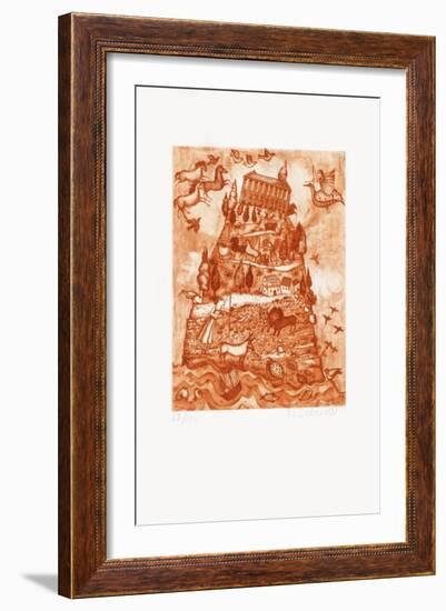 Les 7 Merveilles Du Monde - Arthémis-Françoise Deberdt-Framed Limited Edition