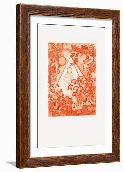 Les 7 Merveilles Du Monde - Khéops-Françoise Deberdt-Framed Limited Edition