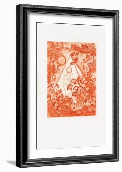 Les 7 Merveilles Du Monde - Khéops-Françoise Deberdt-Framed Limited Edition